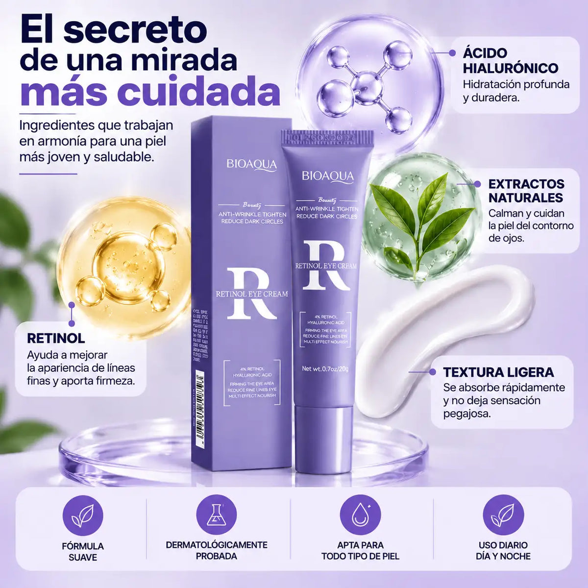 Crema Anti-Ojeras Bioaqua 2x1