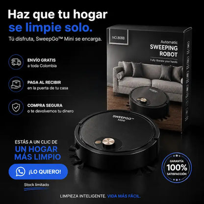 SweepGo™ Mini | Limpieza automática mientras tú disfrutas tu tiempo