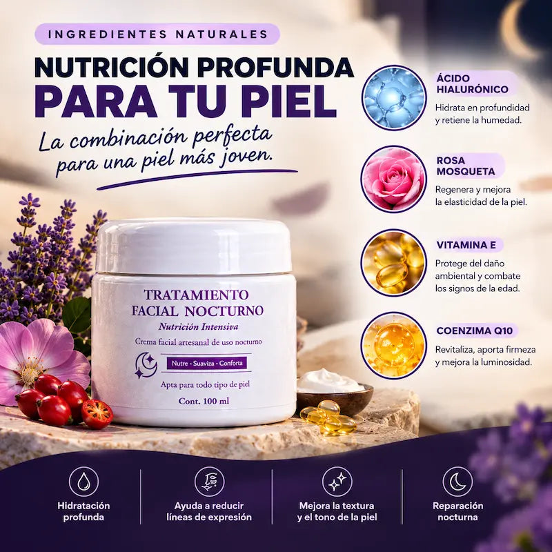 Crema Nocturna | Nutre e Hidrata Mientras Duermes