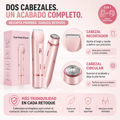 Dual Beauty Shaver™ | Depilación suave y precisa en minutos