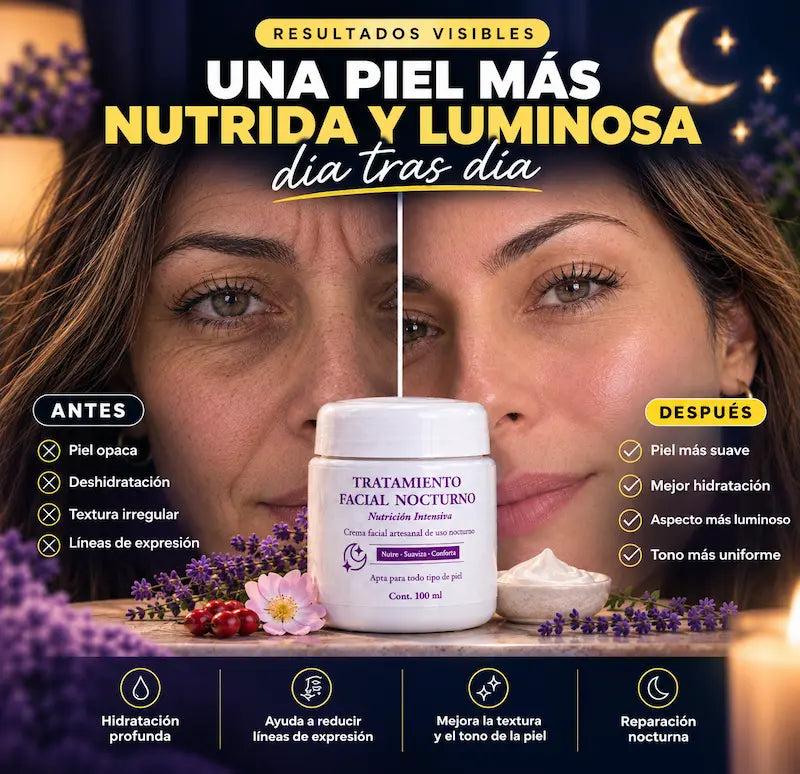 Crema Nocturna | Nutre e Hidrata Mientras Duermes