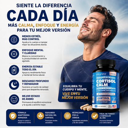 Cortisol Calm™ | Calma mental, enfoque y equilibrio para días de alto estrés